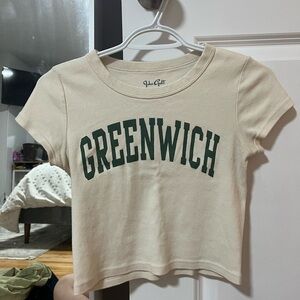 Brandy Melville Beige Greenwich Women's Top